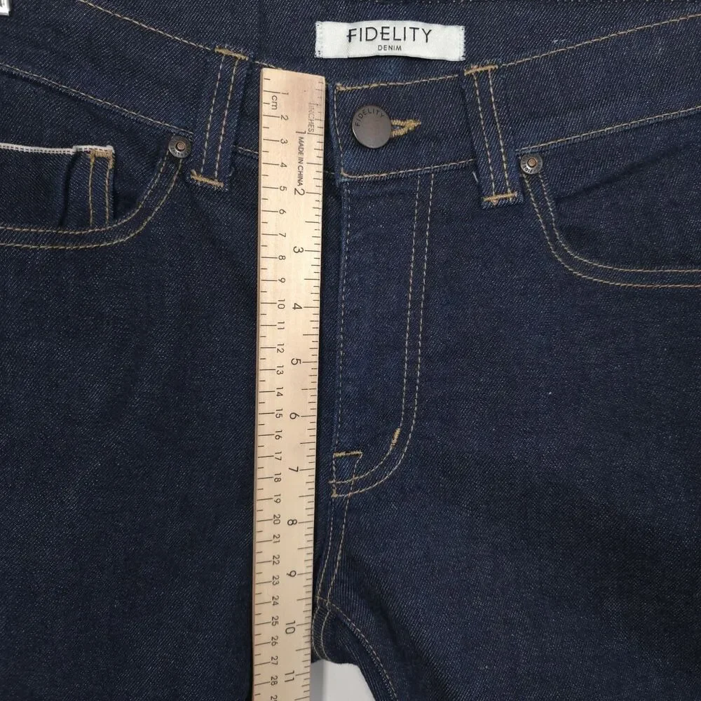 FIDELITY Men's SELVEDGE Jeans‎ TORINO Oxford 29x34 Slim Stretch Dark USA MADE